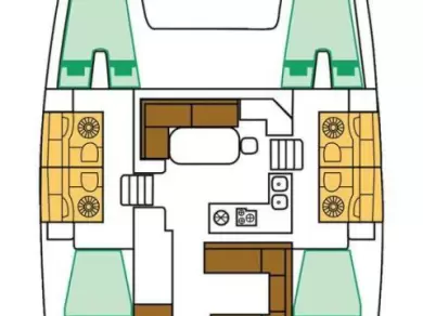 Verhuur Catamaran Lagoon met vaarbewijs