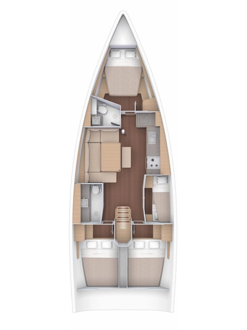 Verhuur Zeilboot Dufour met vaarbewijs