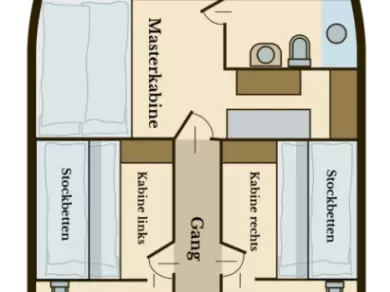Huur een Custom Made Larus - 3 + 1 cab. in Pirovac