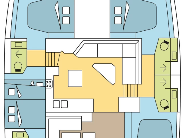 Fountaine Pajot Tanna 47 te huur van particulier of professional in Olbia