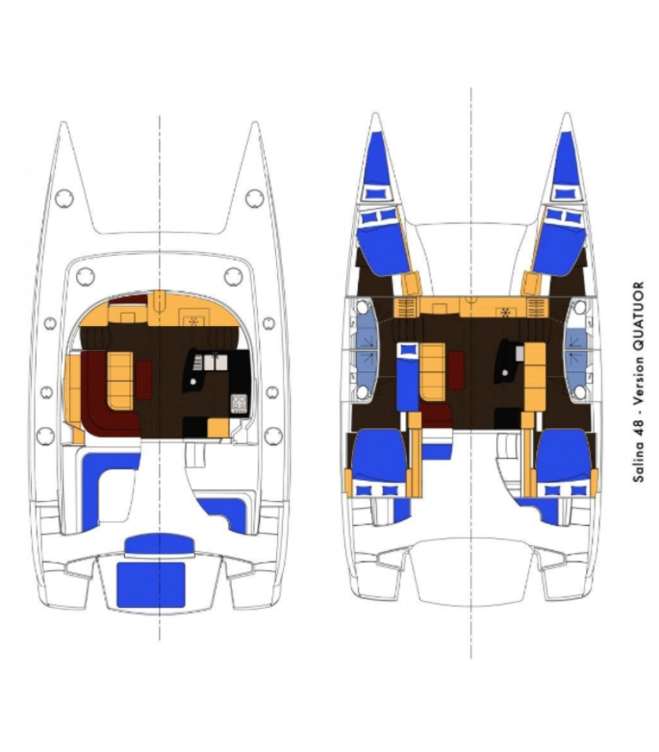 Fountaine Pajot Salina 48 te huur van particulier of professional in Corazón de Jesús Island