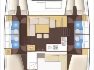 Verhuur Catamaran Lagoon met vaarbewijs