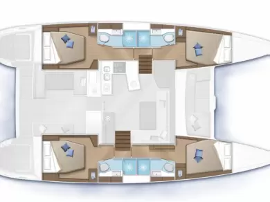 Lagoon LAGOON 450 S  te huur van particulier of professional in Figari