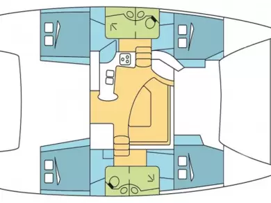 Fountaine Pajot Lipari 41 te huur van particulier of professional in Skradin