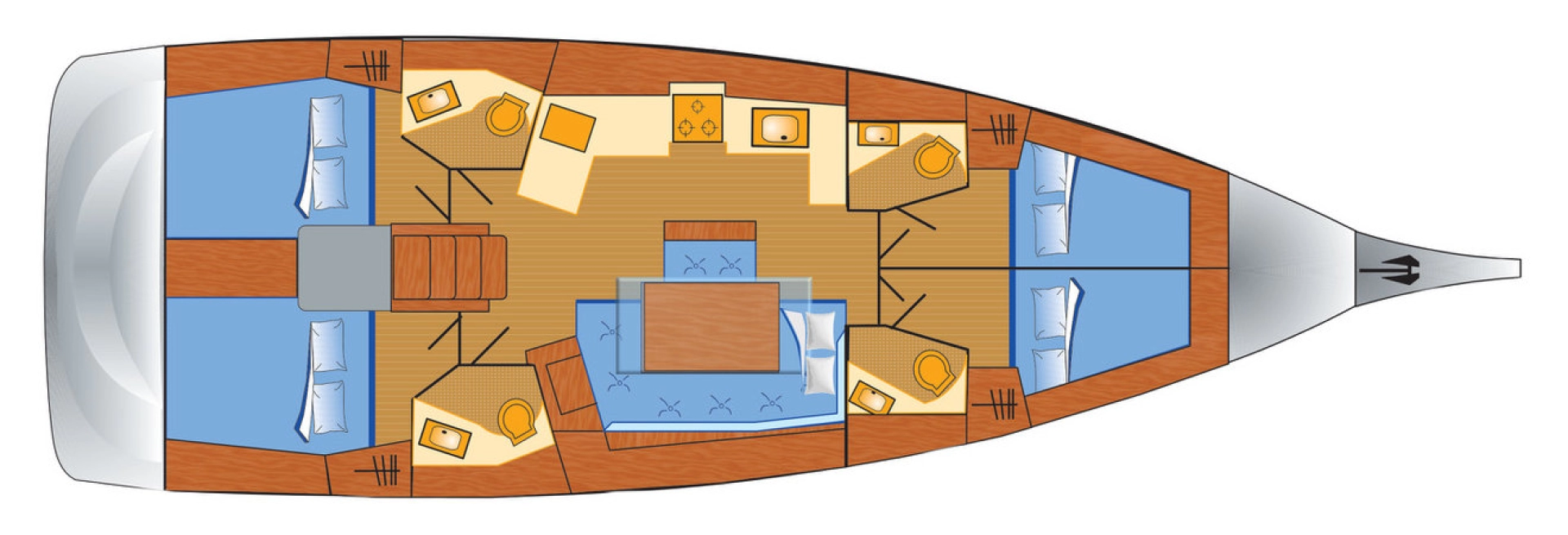 Bootverhuur Rogoznica goedkoop Oceanis 46.1
