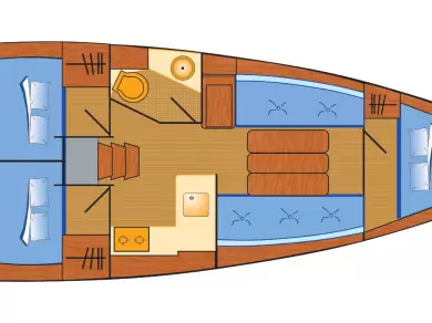 Verhuur Zeilboot Jeanneau met vaarbewijs