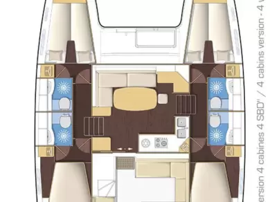 Verhuur Catamaran in Turgutreis - Lagoon Lagoon 400 S2