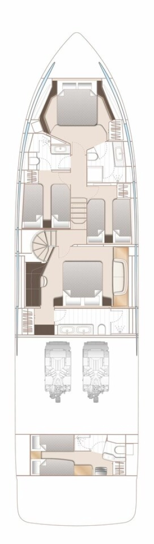 Verhuur Jacht in Podstrana - Princess Princess Y72