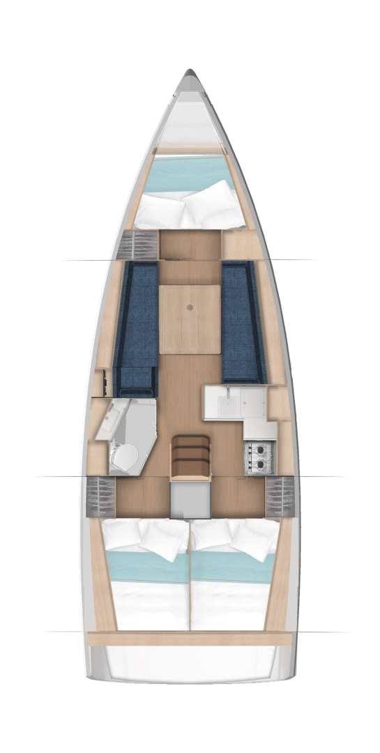 Huur een Jeanneau Sun Odyssey 350 in Komolac