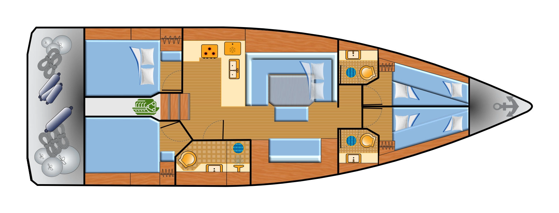 Bootverhuur Palma de Mallorca goedkoop Bavaria C45
