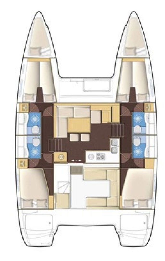Verhuur Catamaran in Álimos - Lagoon Lagoon 400 S2