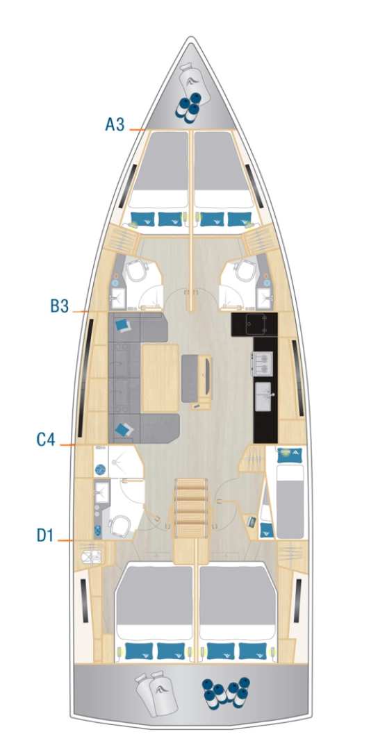 Hanse Hanse 460 te huur van particulier of professional in Fethiye