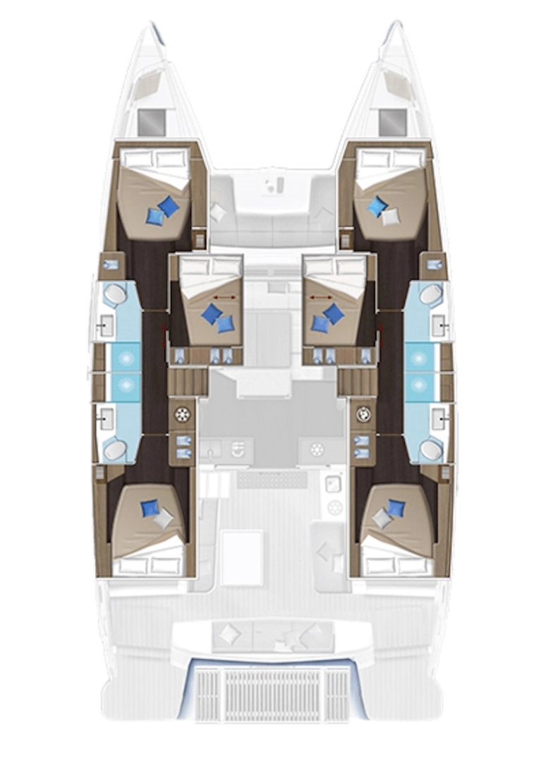 Huur Catamaran met of zonder schipper Lagoon in Trogir