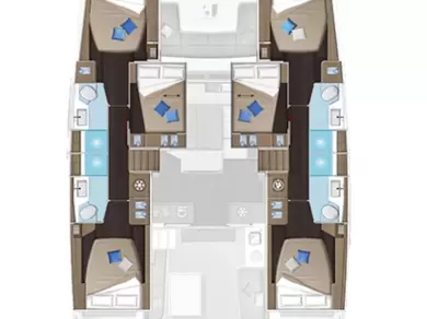 Huur Catamaran met of zonder schipper Lagoon in Trogir