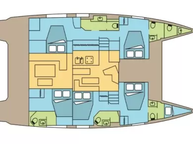 Bootverhuur Fountaine Pajot Fountaine Pajot Aura 51 SMART ELECTRIC - 5 cab. in Pozzuoli via SamBoat