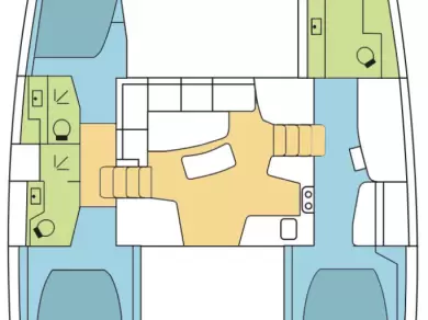 Verhuur Catamaran Lagoon met vaarbewijs