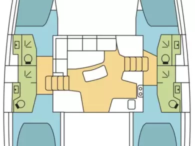 Verhuur Catamaran Lagoon met vaarbewijs