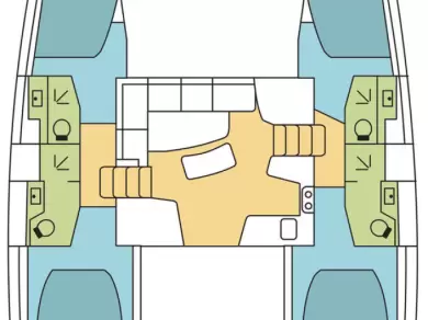 Verhuur Catamaran Lagoon met vaarbewijs