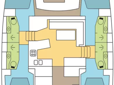 Verhuur Catamaran in Marsh Harbour - Lagoon Lagoon 450 Sport Top