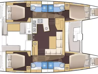 Verhuur Catamaran Lagoon met vaarbewijs