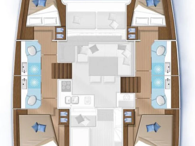 Verhuur Catamaran Lagoon met vaarbewijs