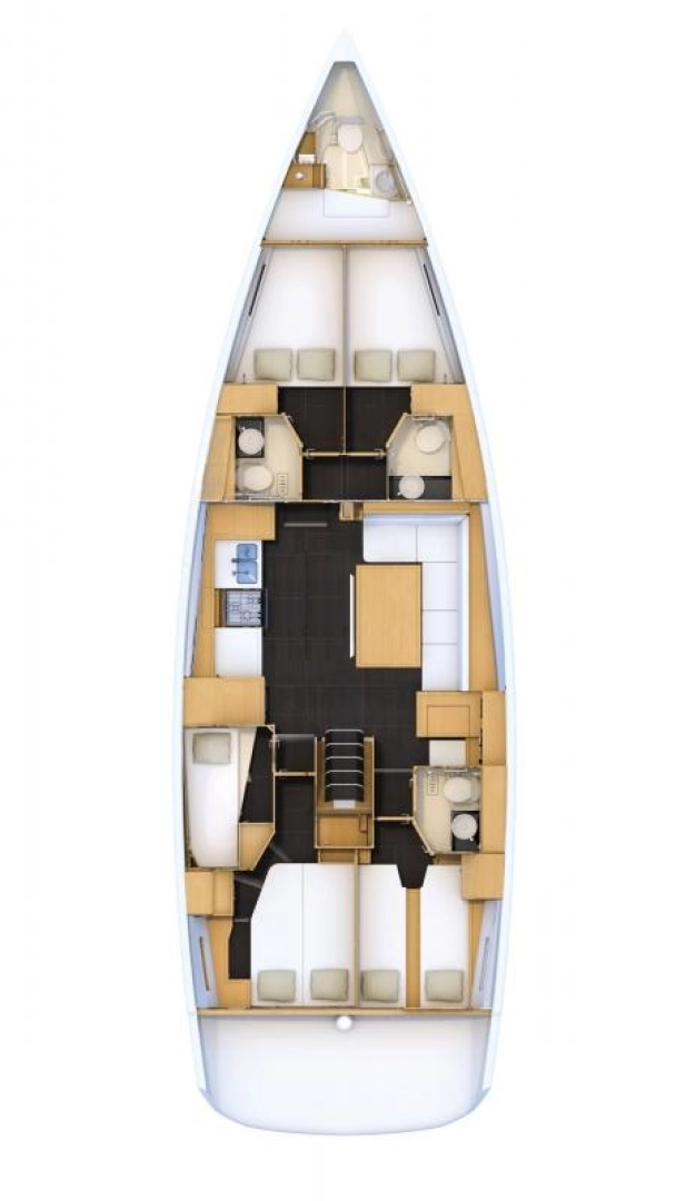 Verhuur Zeilboot in Benítses - Jeanneau Jeanneau 54