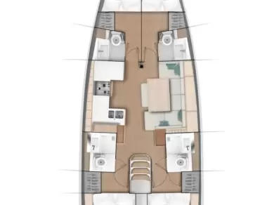 Jeanneau Sun Odyssey 490 te huur van particulier of professional in Piso Livadi