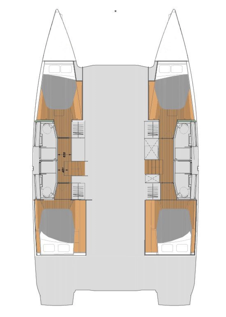 Verhuur Catamaran in Road Town - Fountaine Pajot Elba 45