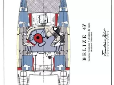 Verhuur Catamaran in Lefkáda - Fountaine Pajot Belize 43