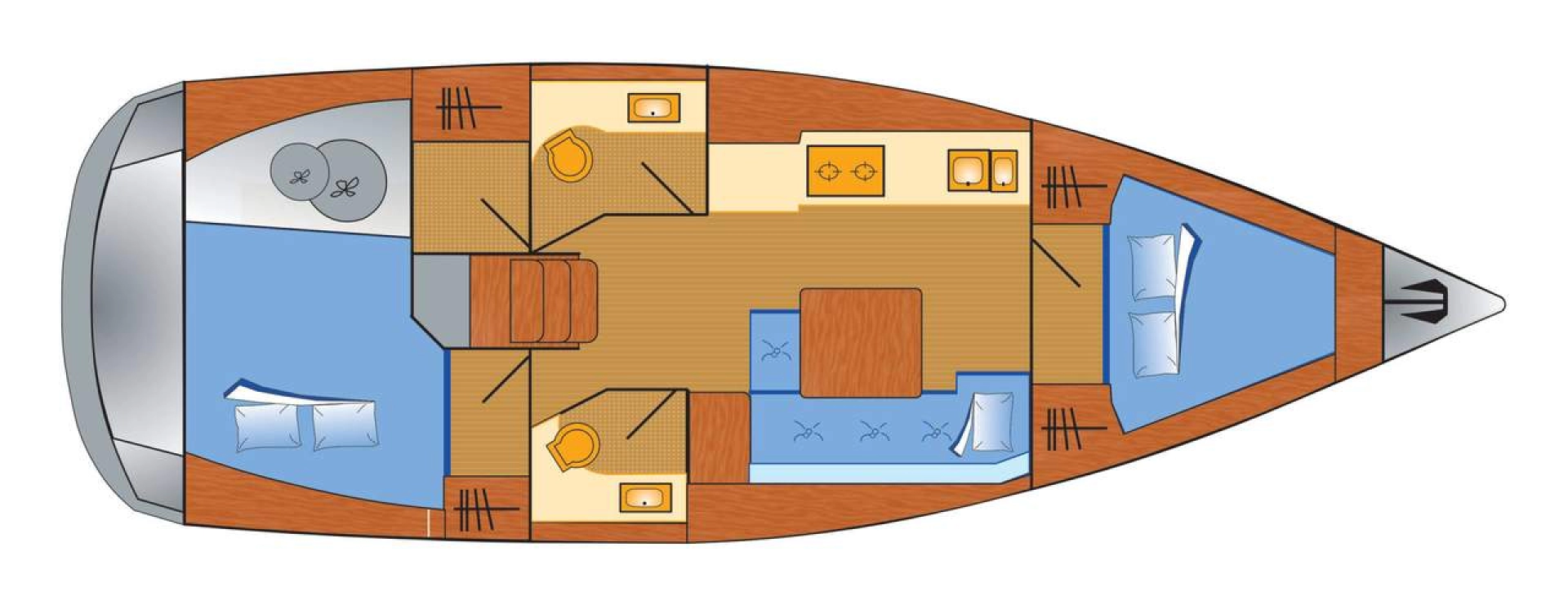 Jachthuur in Barth - Dufour Dufour 382 Grand Large via SamBoat