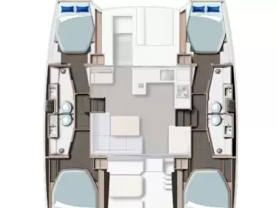 Leopard Catamarans / Robertson & Caine Leopard 42 - 4 cab. te huur van particulier of professional in Procida