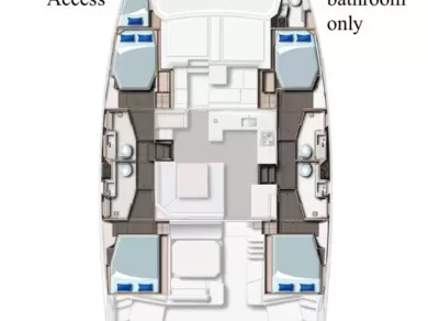 Huur Catamaran met of zonder schipper Leopard Catamarans / Robertson & Caine in Cannigione