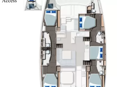 Bootverhuur Cannigione goedkoop Leopard 50 - 5 + 1 cab