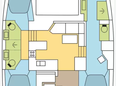 Verhuur Catamaran Fountaine Pajot met vaarbewijs