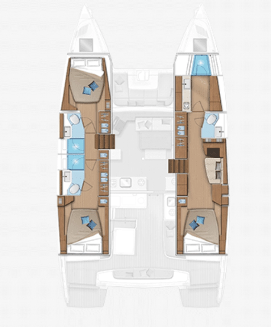 Verhuur Catamaran Lagoon met vaarbewijs