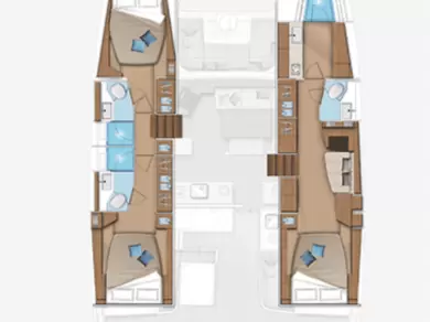 Verhuur Catamaran Lagoon met vaarbewijs