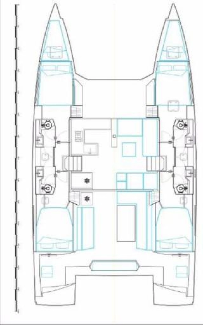 Verhuur Catamaran Nautitech met vaarbewijs