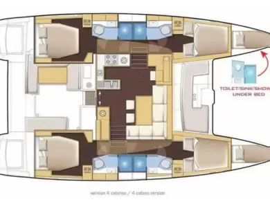 Verhuur Catamaran Lagoon met vaarbewijs