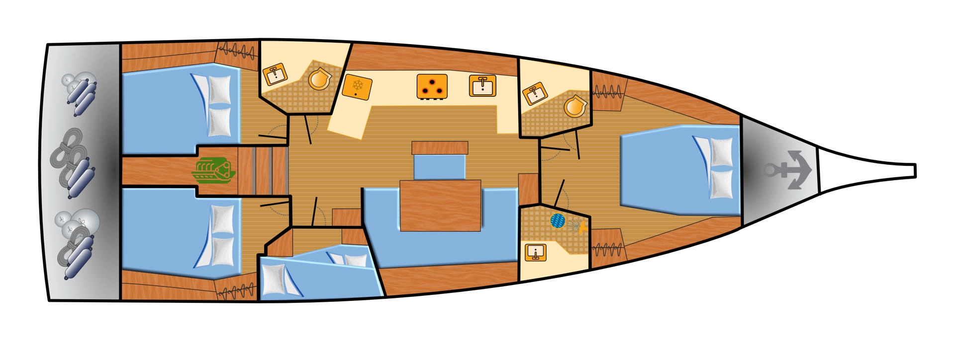 Verhuur Zeilboot in Punat - Bénéteau Oceanis 46.1