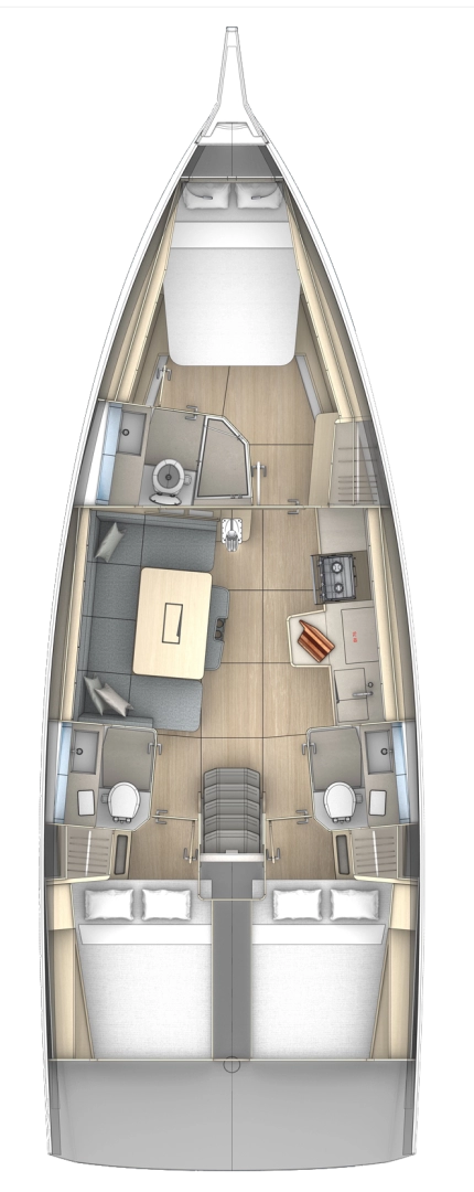 Bootverhuur Tribunj goedkoop Dufour 41