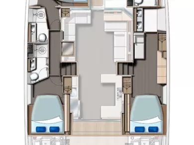 Verhuur Motorboot Leopard Catamarans / Robertson & Caine met vaarbewijs