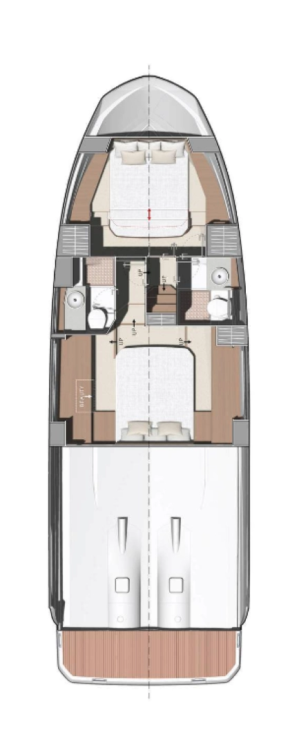 Jeanneau Prestige 420 Fly - 2 cab. te huur van particulier of professional in Split