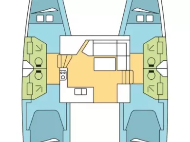 Huur een Fountaine Pajot Isla 40 in Lefkáda