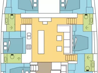 Verhuur Catamaran Lagoon met vaarbewijs