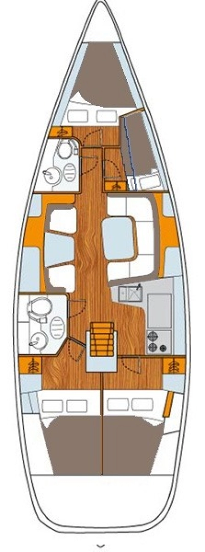 Jeanneau Sun Odyssey 43 DS te huur van particulier of professional in Betina