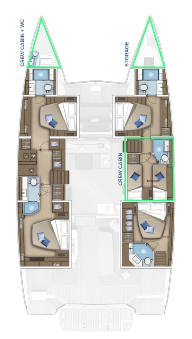 Verhuur Catamaran in Kaštela - Lagoon Lagoon 55