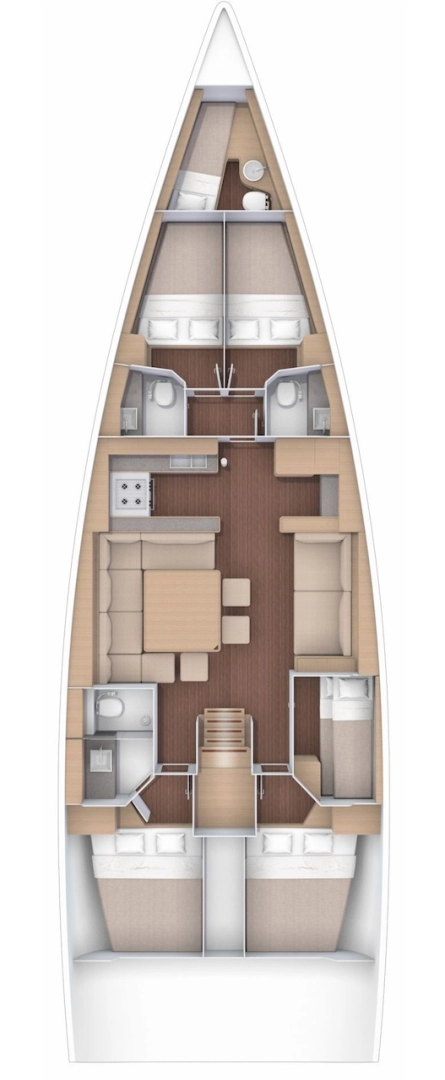 Dufour Dufour 560 Grand Large te huur van particulier of professional in Álimos