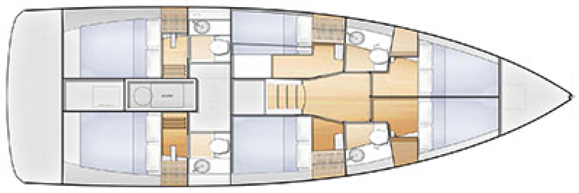 Verhuur Zeilboot in Agropoli - Jeanneau Sun Loft 47