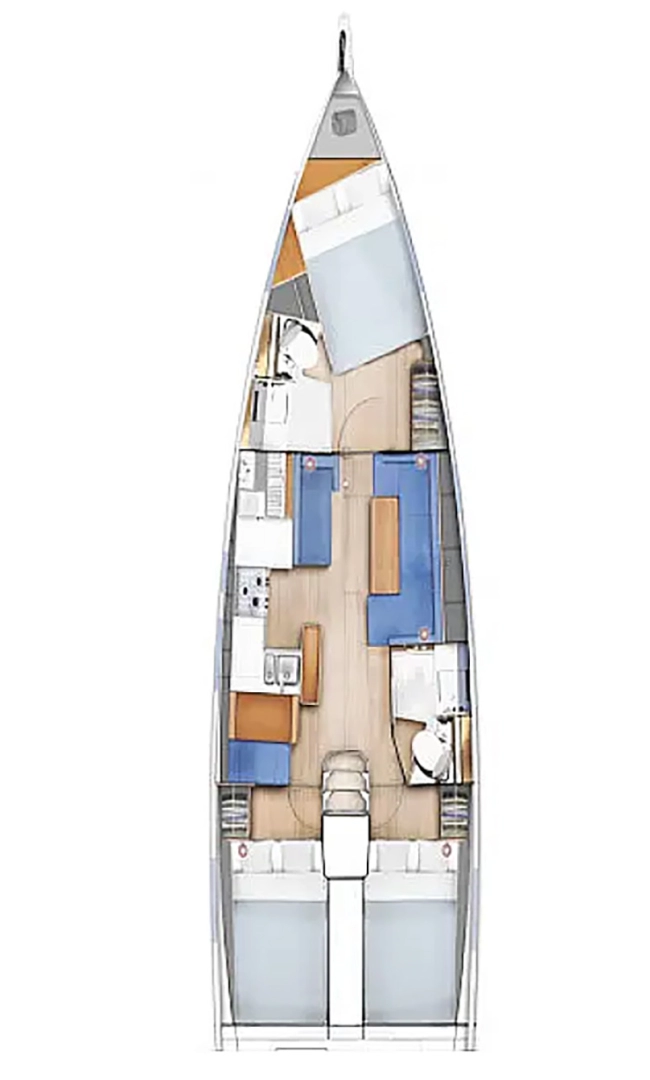 Huur een Jeanneau Sun Odyssey 410 in Zadar