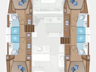 Verhuur Catamaran Lagoon met vaarbewijs